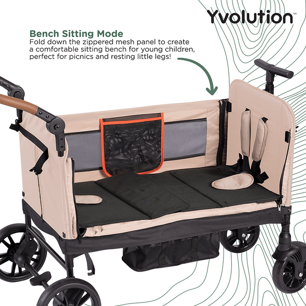 Yvolution bolderkar wandelwagen groen