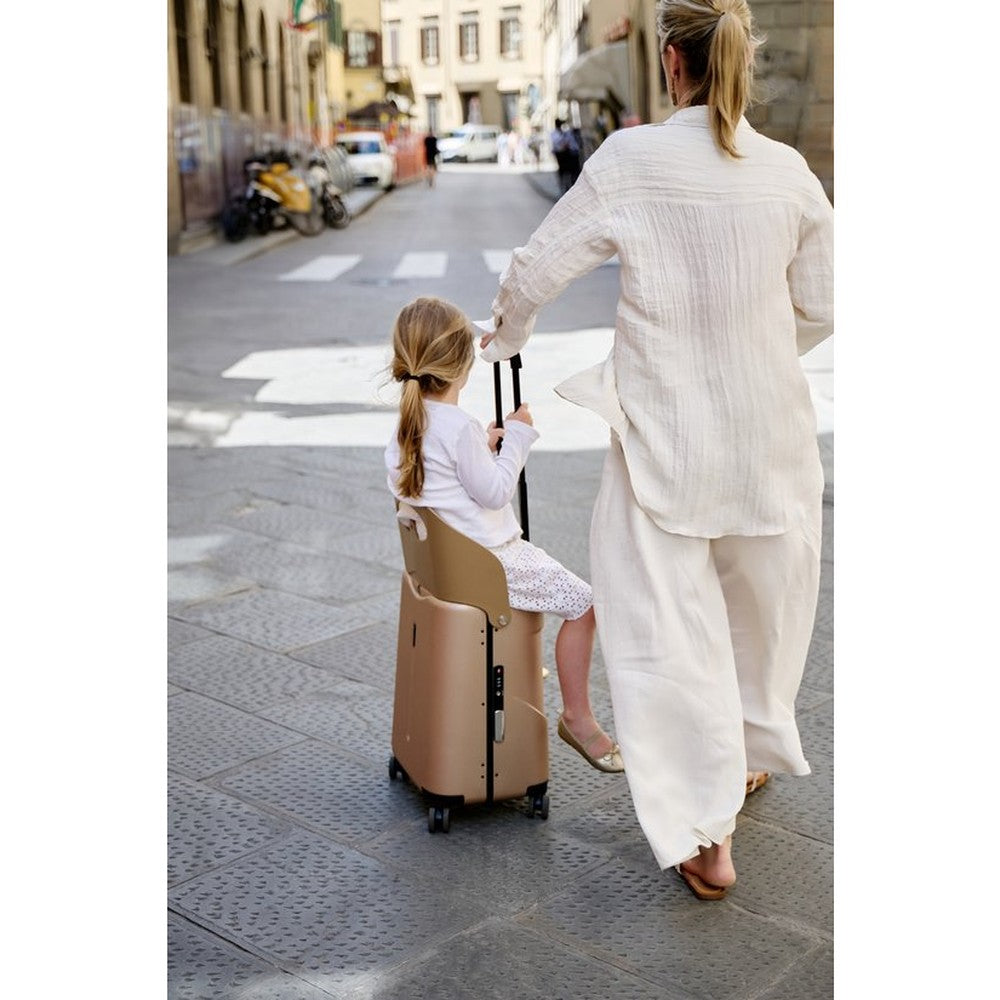 MiaMily ride-on pour enfants - Avec siège jusqu’à 100 kg - serrure TSA - or champagne