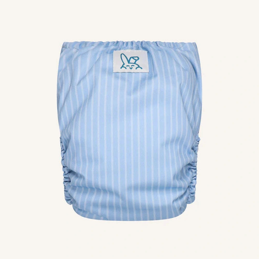 Bumbuns Easy Herbruikbare Luier met klittenband - Gestreept Blauw
