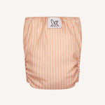 Bumbuns Easy Herbruikbare Luier met drukknopen - Stripes Apricot
