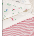 Petit Bateau Set Van 3 Katoenen Rompertjes Met Print En Korte Mouwen Voor Baby's