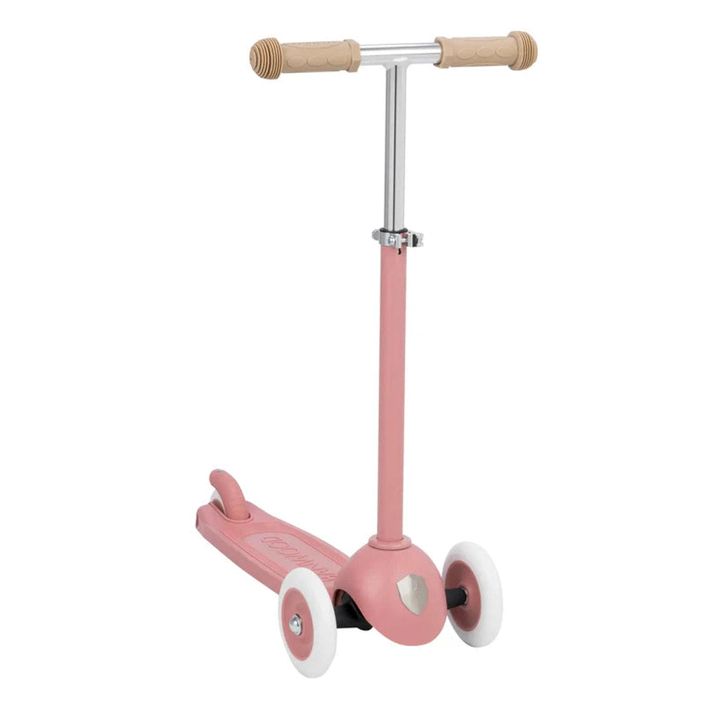 Banwood Eco Scooter Step - Met Mandje - Raspberry