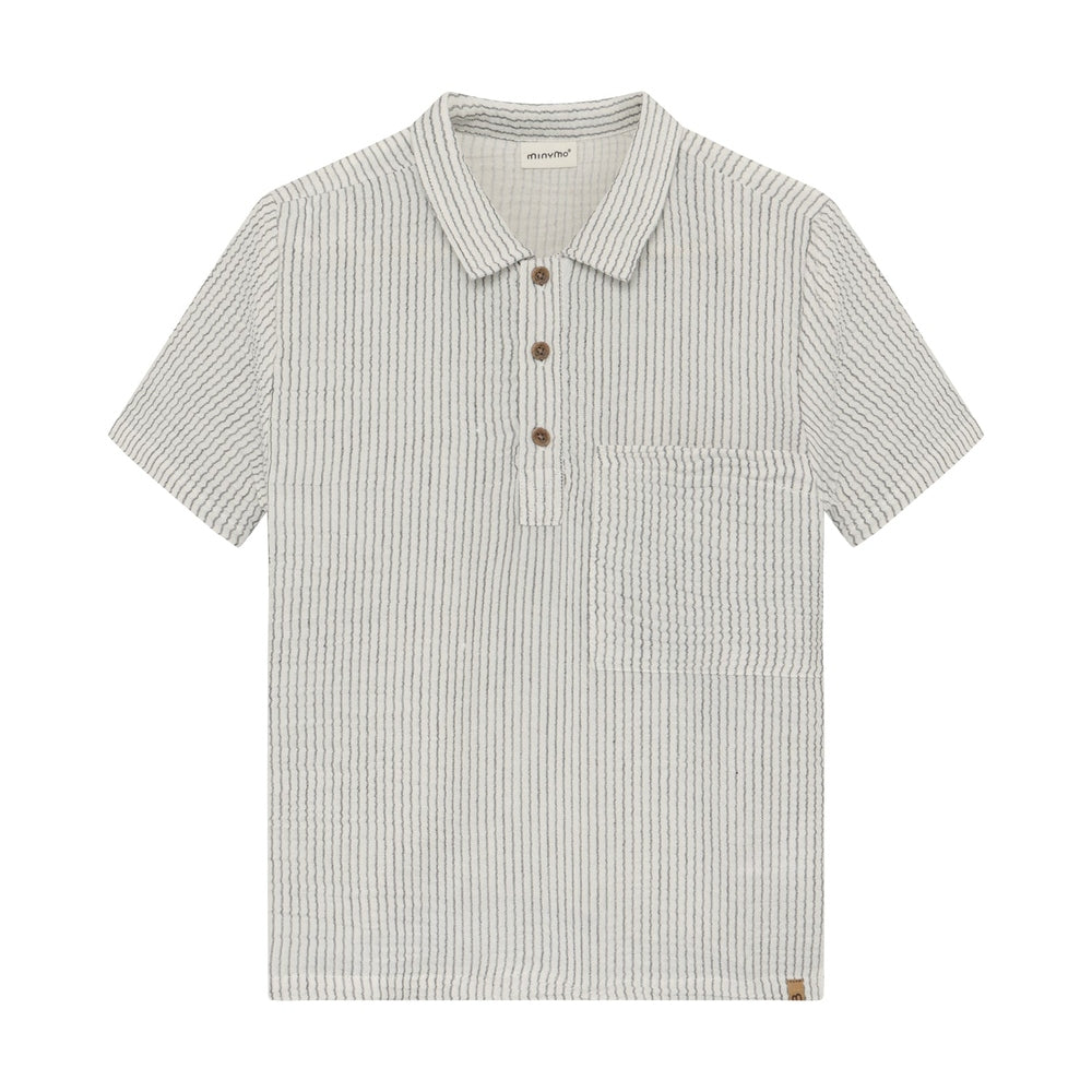 Minymo Shirt met Korte Mouwen - Gestreept
