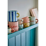 Bloomingville Cherish Mok in Aardewerk - Blauw