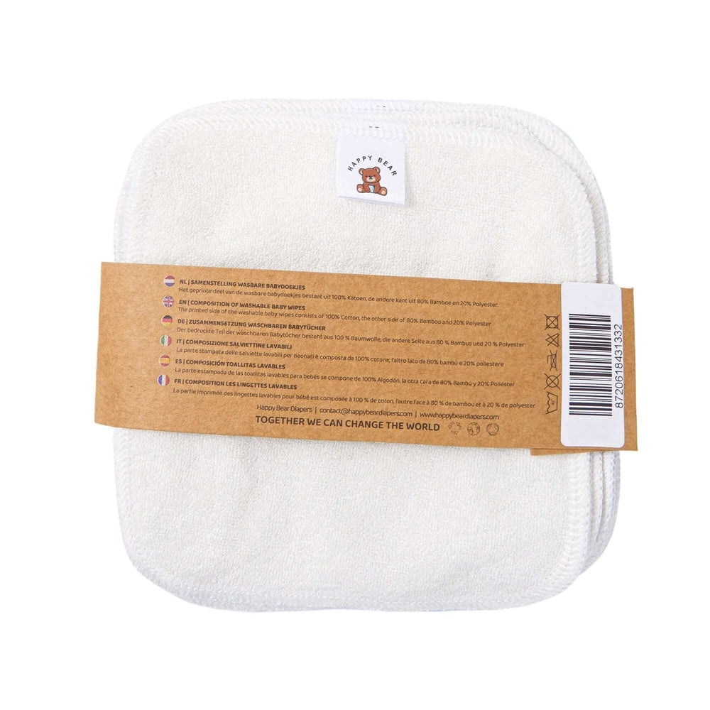 Happy Bear Babydoekjes set 10 stuks - Savanne