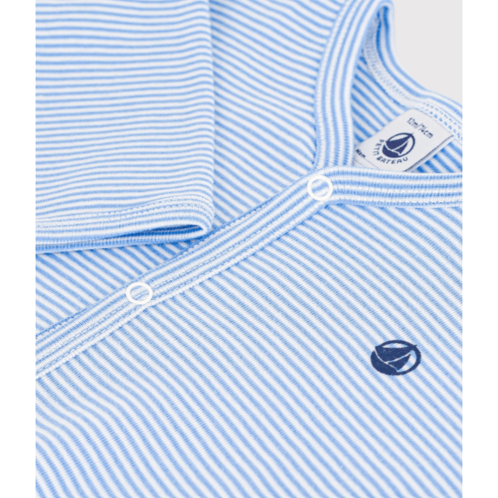 Petit Bateau | Katoenen Babypyjama Zonder Voetjes Met Streepjesprint