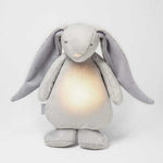 Peluche Moonie - The Humming Rabbit 2.0 - Argent | Peluche à bruit blanc avec veilleuse