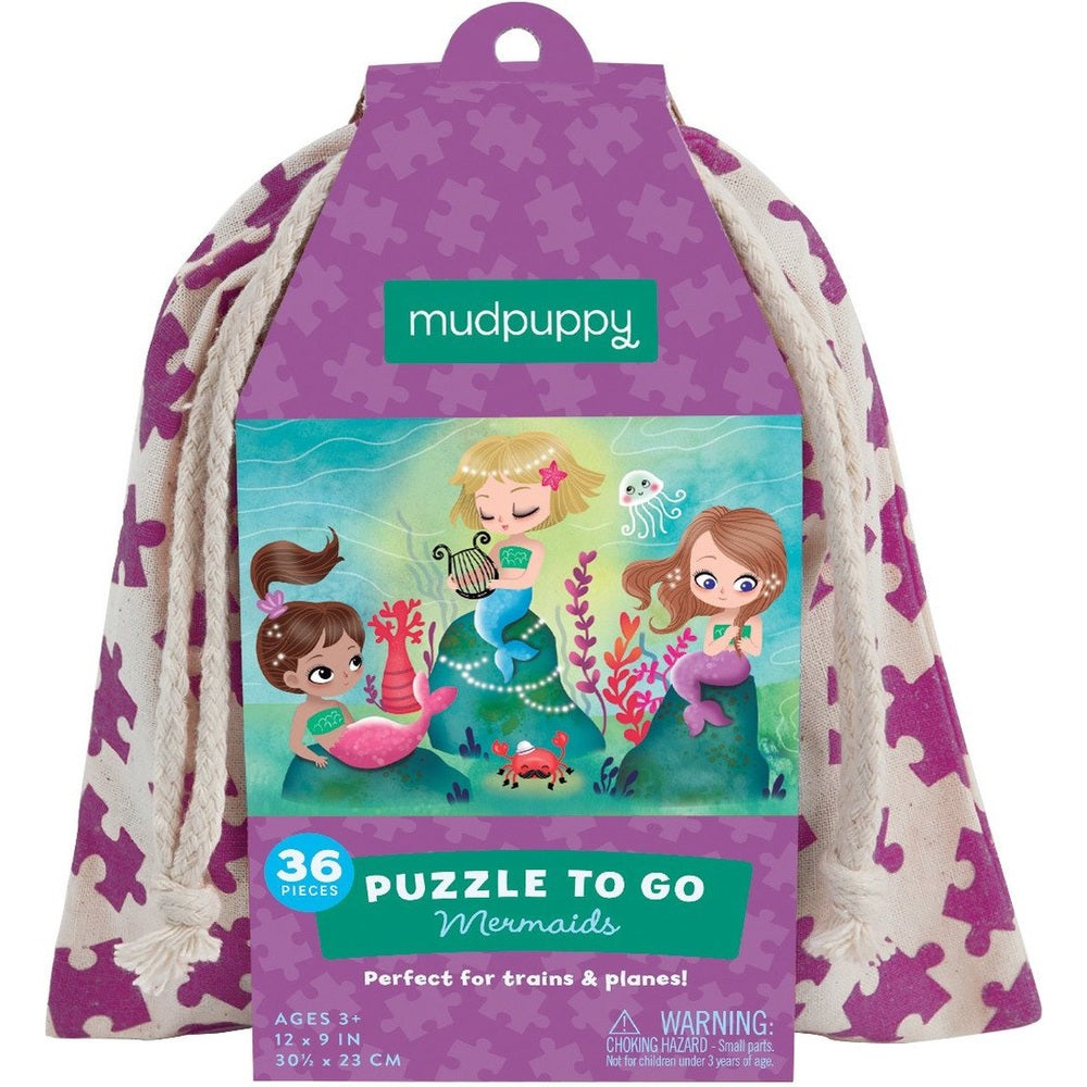 Mudpuppy Puzzle To Go - Zeemeermin