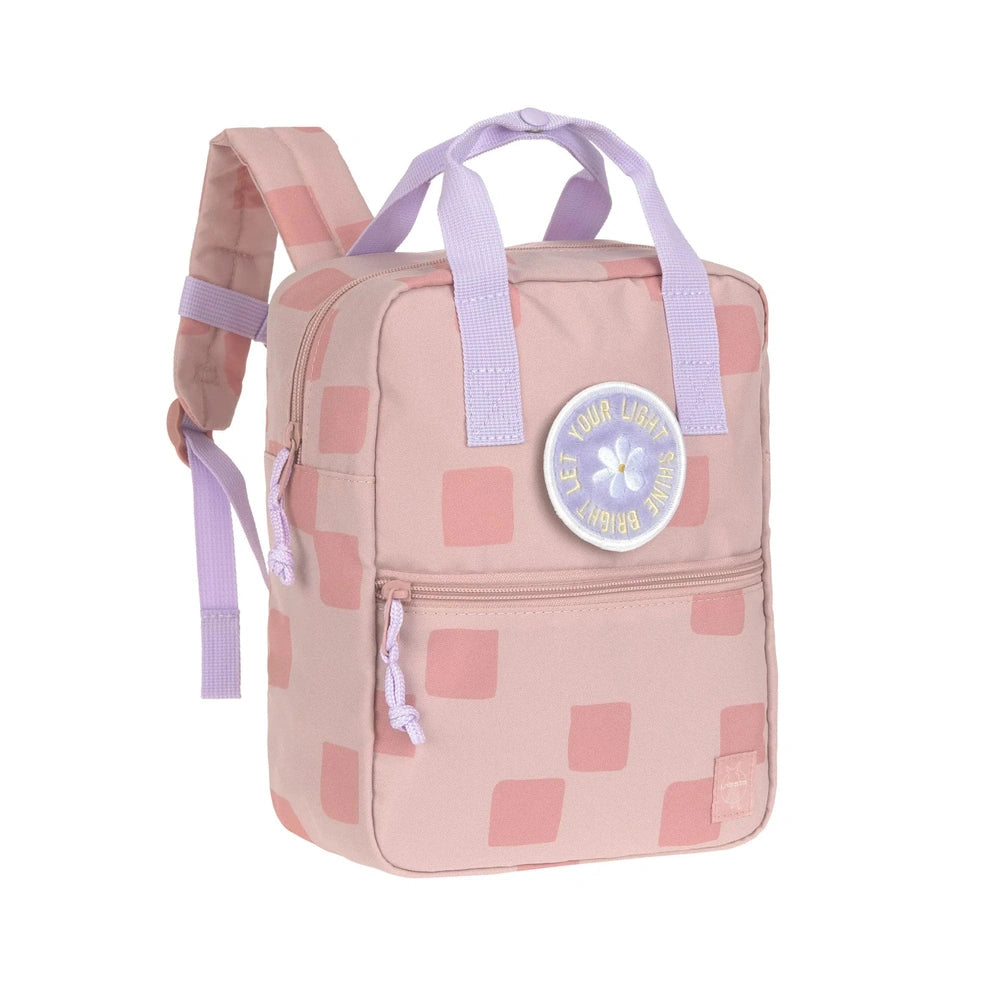 Lässig Mini Vierkante Rugzak Met Feestelijk Patroon - Roze