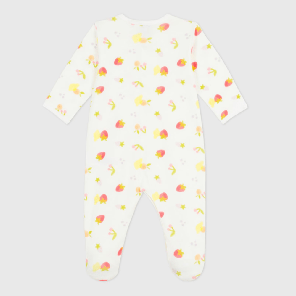 Petit Bateau Katoenen babypyjama met fruitprint