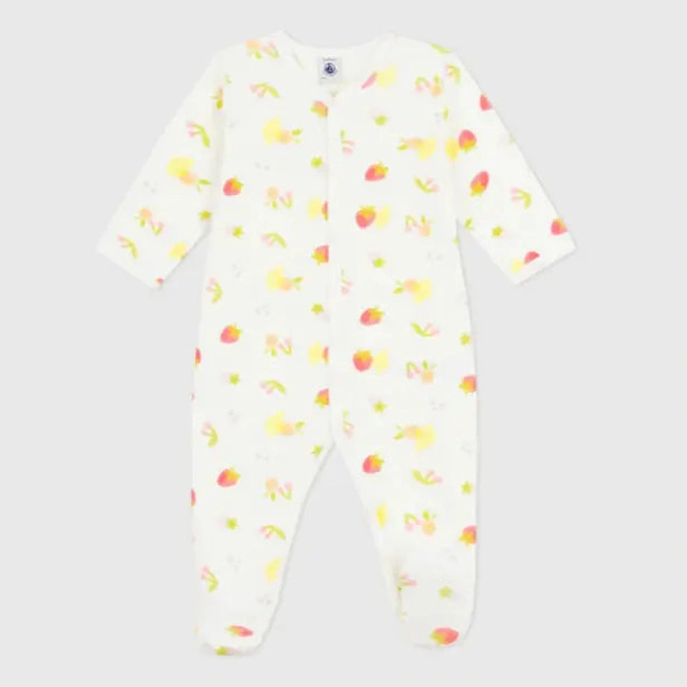 Petit Bateau Katoenen babypyjama met fruitprint