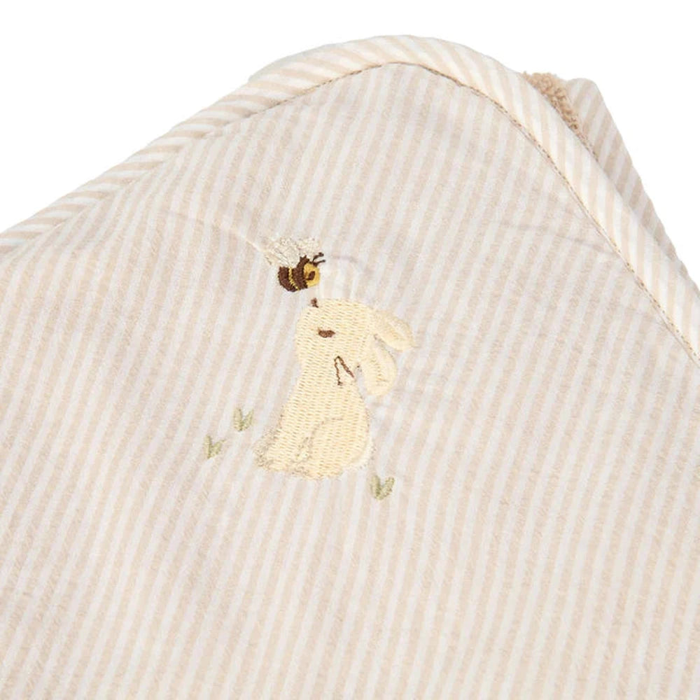 Little Dutch Badcape Newborn Naturals 75 x 75cm - Baby Bunny
