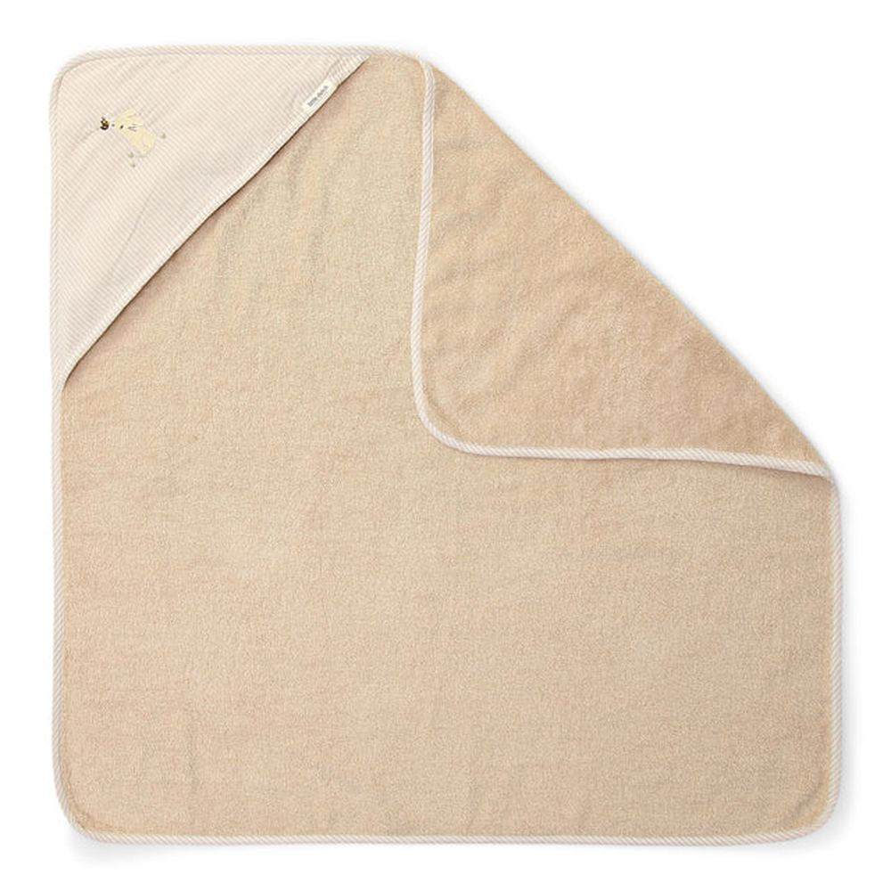 Little Dutch Badcape Newborn Naturals 75 x 75cm - Baby Bunny