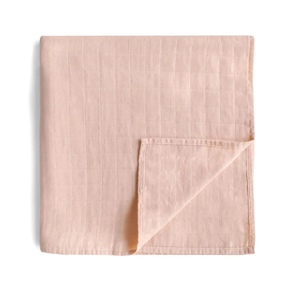 Mushie Swaddle - 120x120cm - Blush