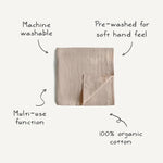Mushie Swaddle - 120x120cm - Blush