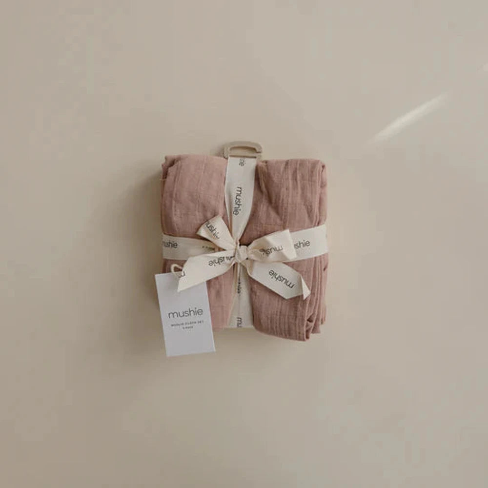 Mushie Set Van 3 Tetradoeken - Blush
