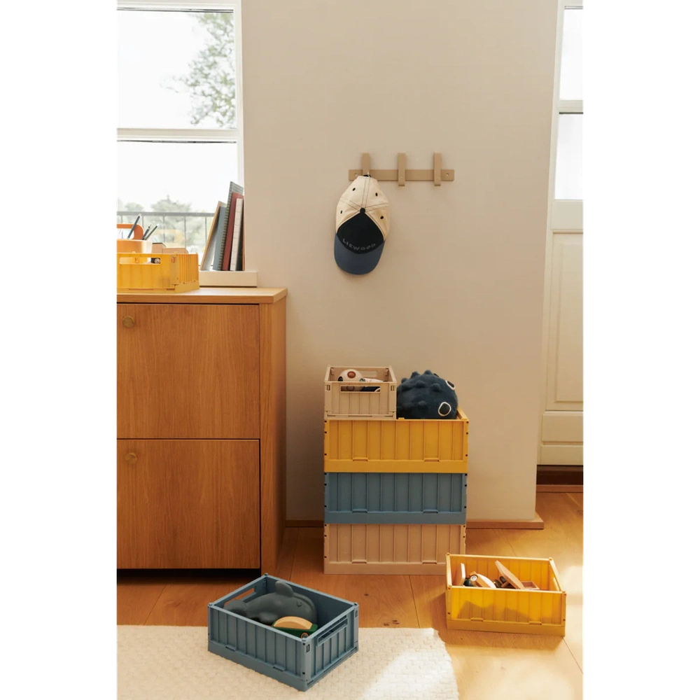 Liewood Weston Small Storage Box 2Pack - Lemon Yellow