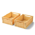 Liewood Weston Medium Storage Box 2Pack - Lemon Yellow
