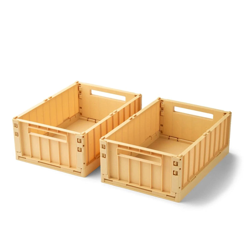 Liewood Weston Medium Storage Box 2Pack - Lemon Yellow