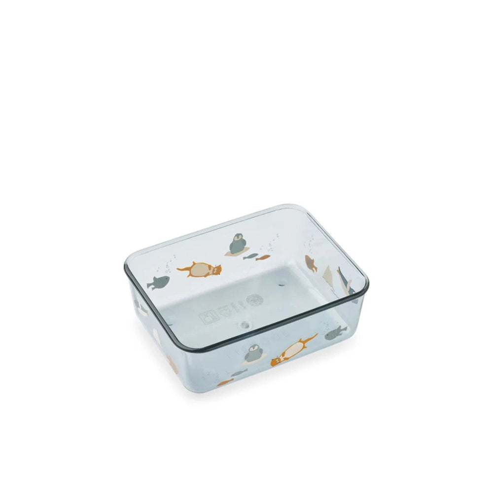 Liewood Ako Tritan Snack Box - Arctic Sea / Ocean view