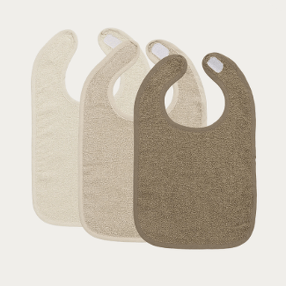 Meyco Baby Slab Klittenband Badstof - Natural/Soft Sand/Taupe