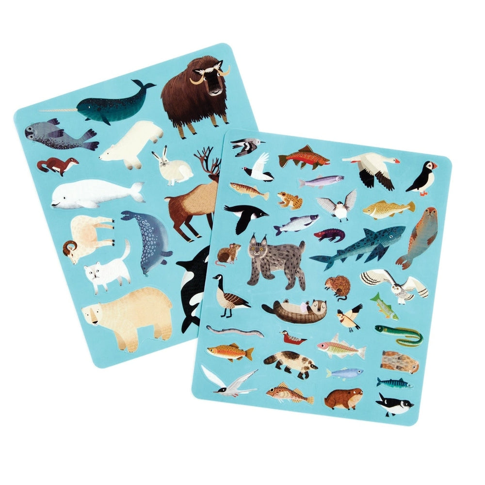 Mudpuppy Arctic Life Sticker Play Reusable Activity Set