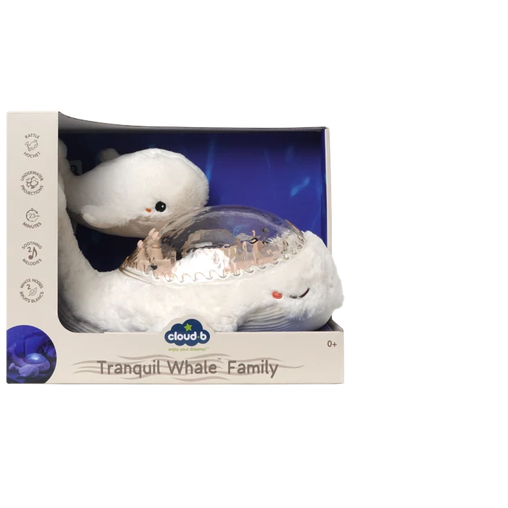Cloud B Tranquil Whale Family - Wit