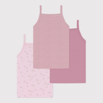 Petit Bateau 3 Hemdjes Met Bandjes - Multicolor
