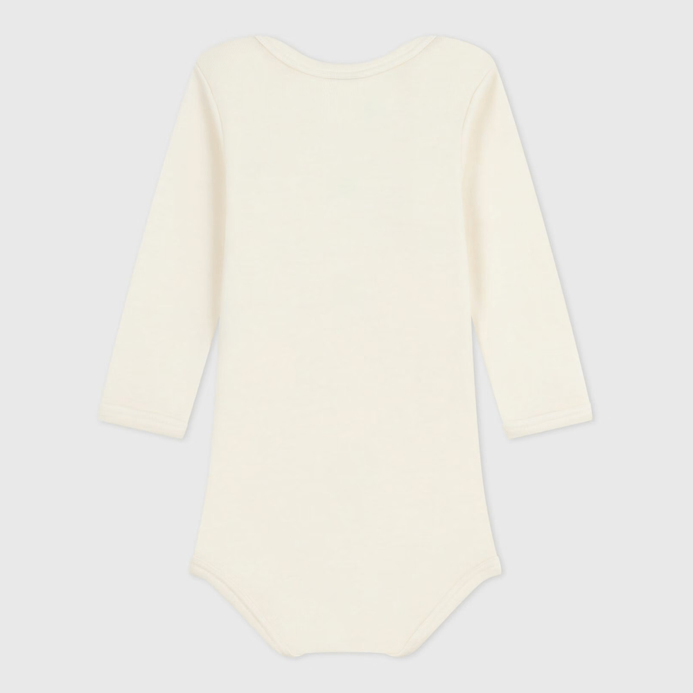 Petit Bateau Body Amerikaanse Hals - Beige