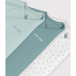 Petit Bateau 3 Bodies Geboorte Lange Mouwen - Multicolor