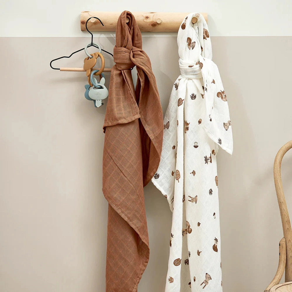 Meyco Hydrofiele Doeken 2-pack - Forest Animals Toffee