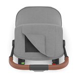 Uppababy Minu V3 Compact Stroller Greyson Charcoal Mélange Carbon Frame Met Bruin Leer