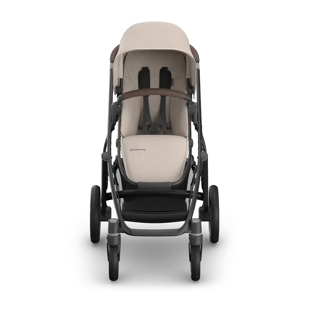 Uppababy Vista V3 stroller Ada - Sandstone Mélange - Carbon Frame with Chestnut Brown Leather New: Available July 2026