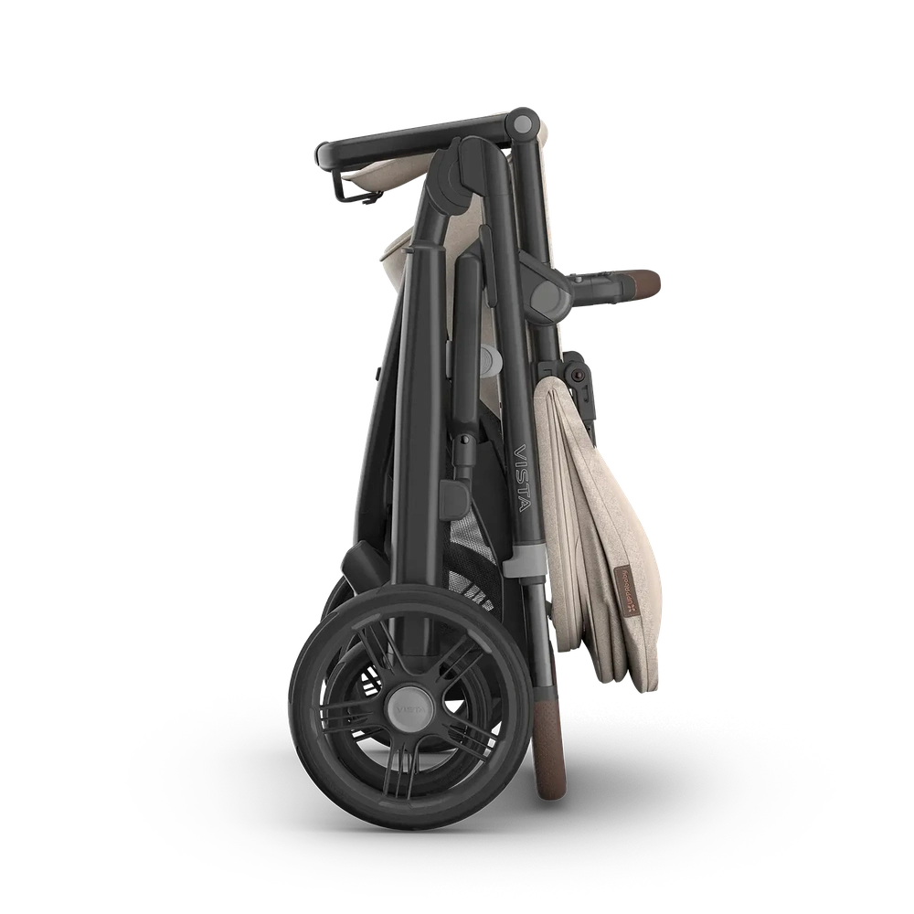 Uppababy Vista V3 stroller Ada - Sandstone Mélange - Carbon Frame with Chestnut Brown Leather New: Available July 2026