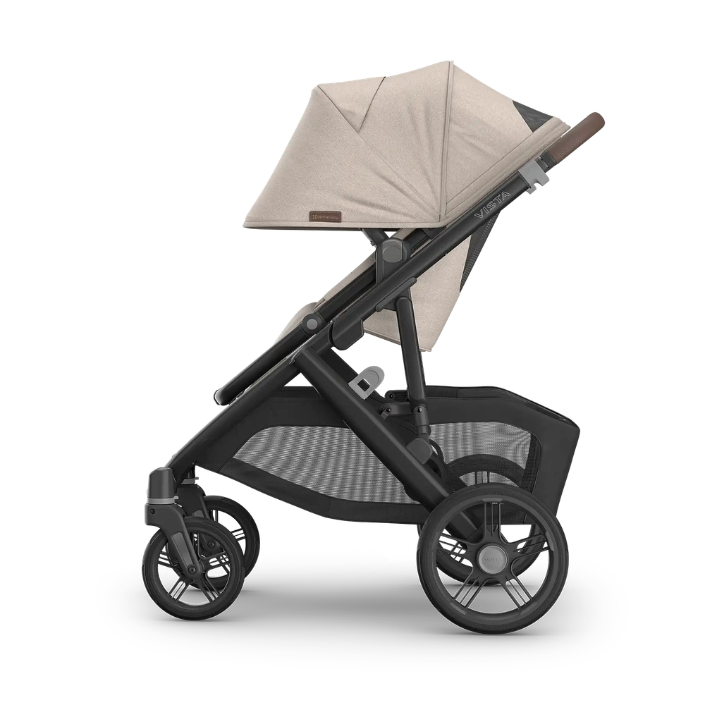 Uppababy Vista V3 stroller Ada - Sandstone Mélange - Carbon Frame with Chestnut Brown Leather New: Available July 2026