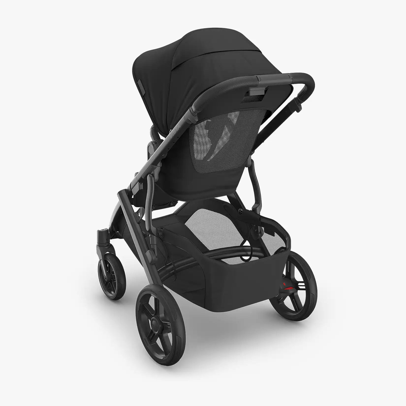 Uppababy Vista V3 Kinderwagen Jake - Zwart - Carbon Frame Met Zwart Leer Nieuw: Leverbaar Juli 2026