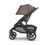 Uppababy Vista V3 Kinderwagen Owen - Mocha Mélange - Carbon Frame Met Kastanje Bruin Leer