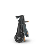 Uppababy Vista V3 Kinderwagen Dillan - Stone Blue - Carbon Frame Met Zand Bruin Leer