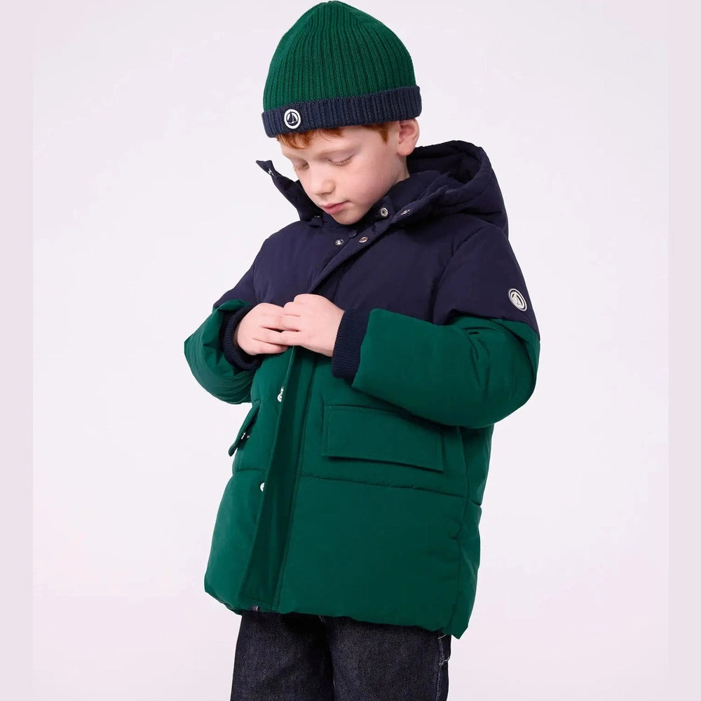 Petit Bateau Gewatteerde Jas - Groen