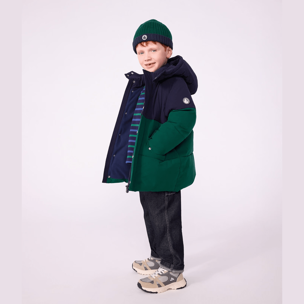 Petit Bateau Gewatteerde Jas - Groen