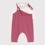 Petit Bateau Tuinbroek Set - Roze