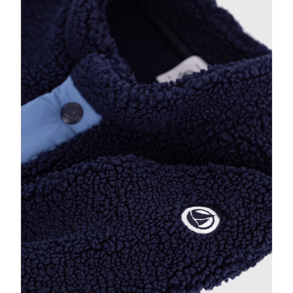 Petit Bateau Sherpa Jas - Blauw