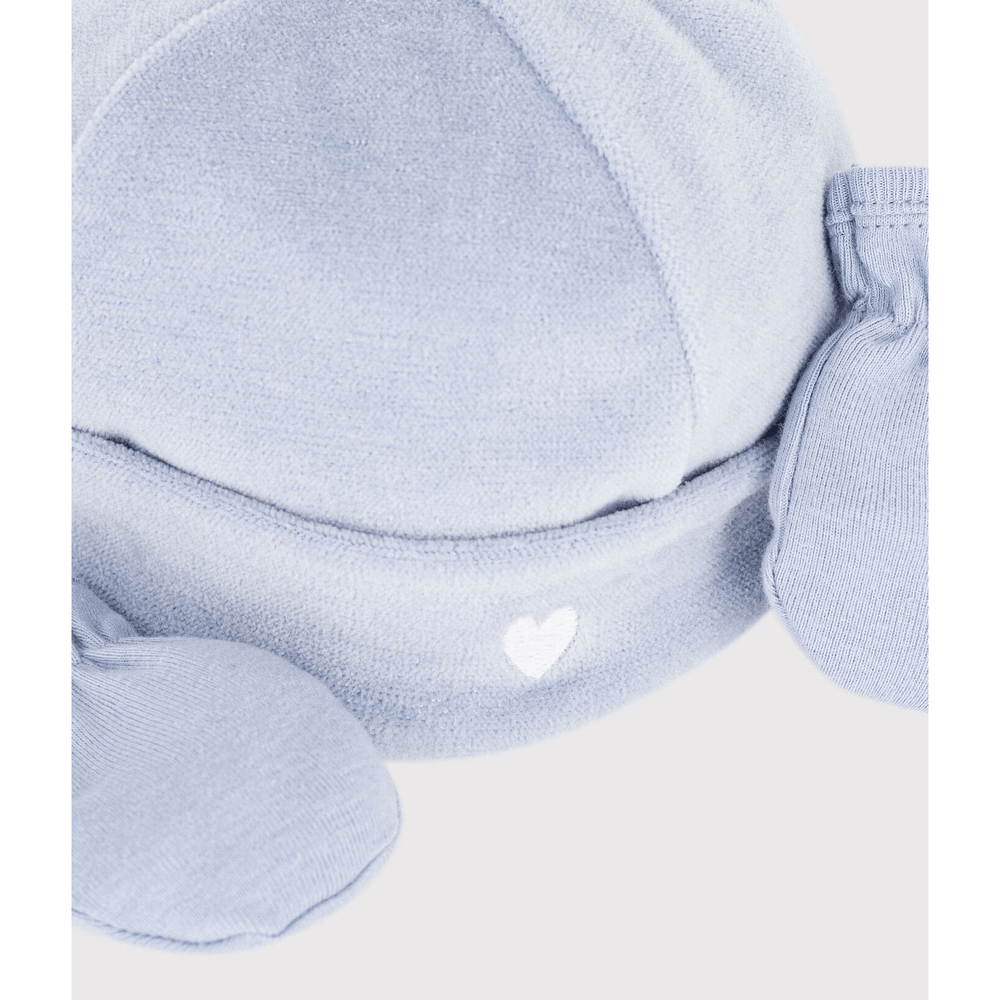 Petit Bateau Mutsje En Wanten - Blauw