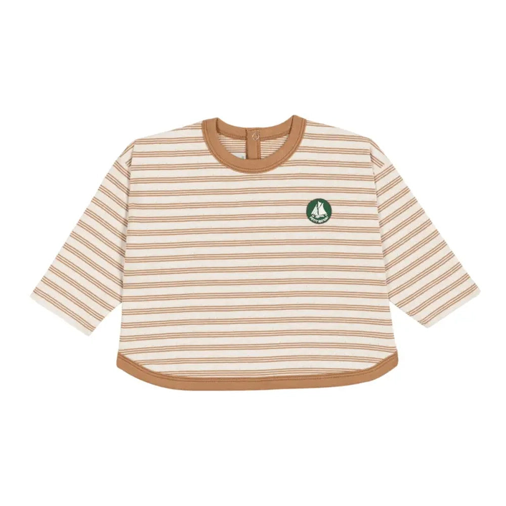 Petit Bateau T-Shirt mit langen Ärmeln - Beige