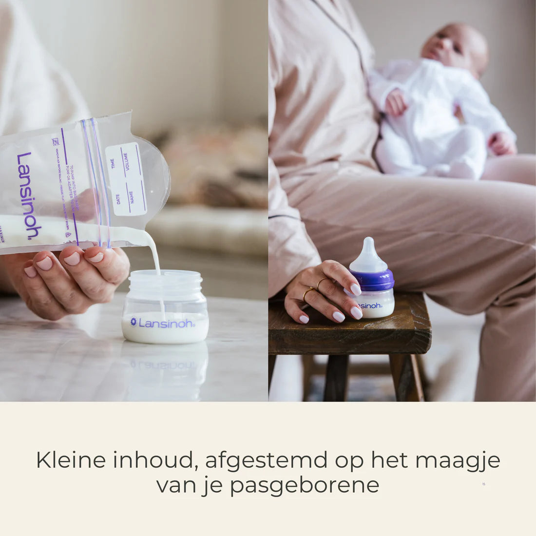 Lansinoh Starter-Set Pasgeborenen Drinkflessen met NaturalWave® - 60 ml + 160 ml