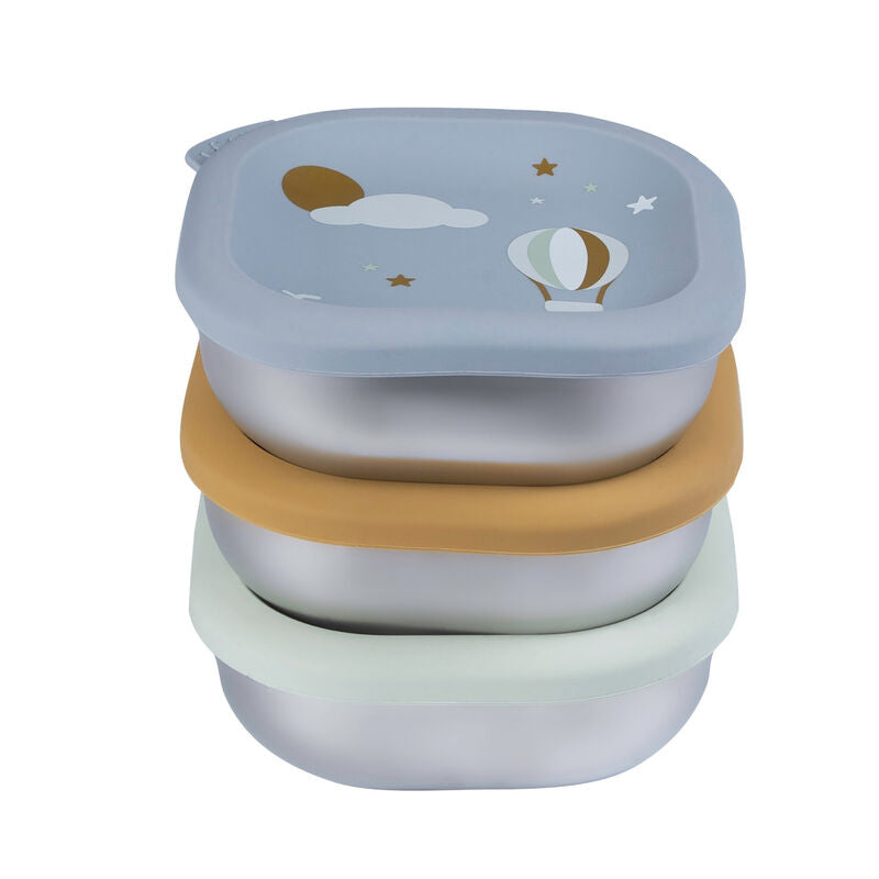 Béaba RVS Snack Doosjes Multi-Use X3 - Adventure