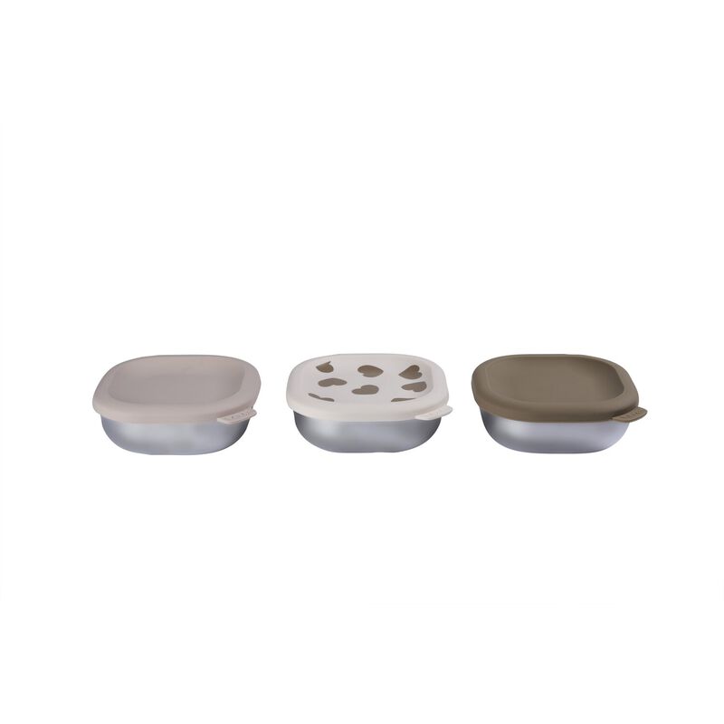 Béaba RVS Snack Doosjes Multi-Use X3 - Biglove