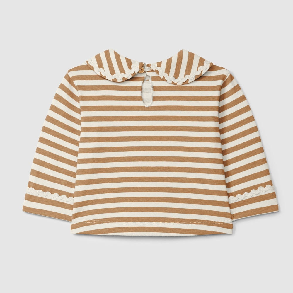 Snug Longsleeve Met Kraag - Amandel