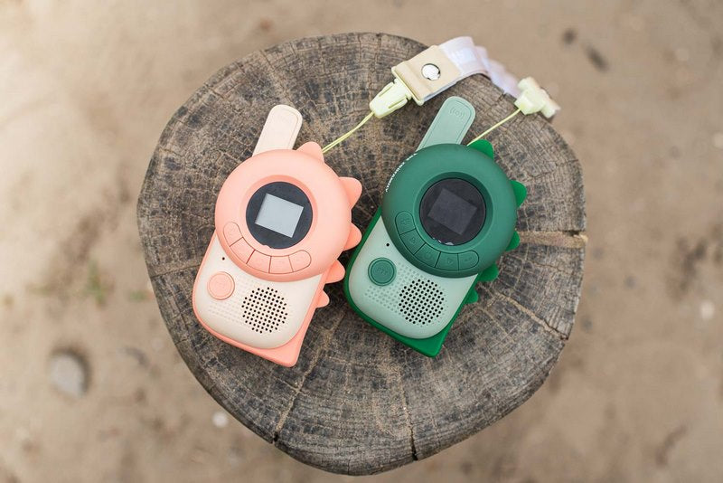 The Zoofamily Zoo Walkie Talkie - Roze Dino x Groene Dino