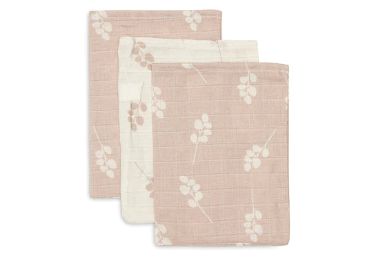 Jollein 3 Hydrofiele Washandjes - Twig Wild Rose